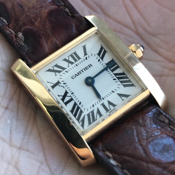 cartier 18k tank francaise